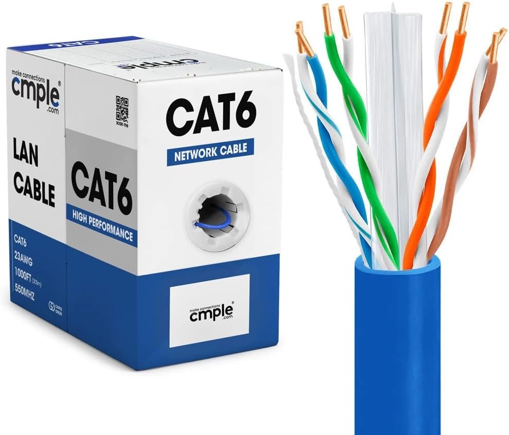 Câble Réseau CAT6 UTP – Bobine 300 Mètres Haute Performance